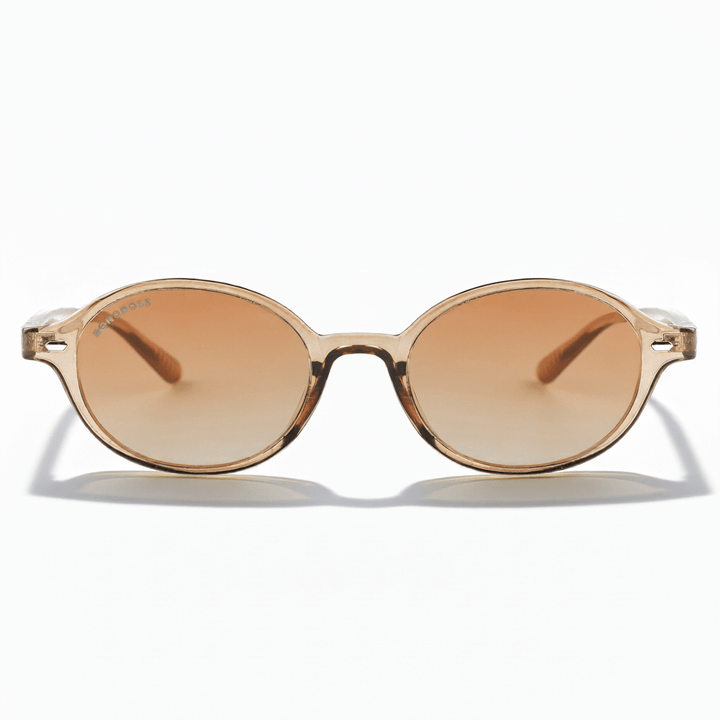 Capri lentes de sol champagne vista frontal diseño universal #color_champagne