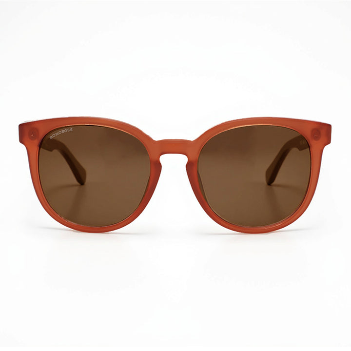 Meli Wine lentes de sol café vista frontal diseño universal #color_brown