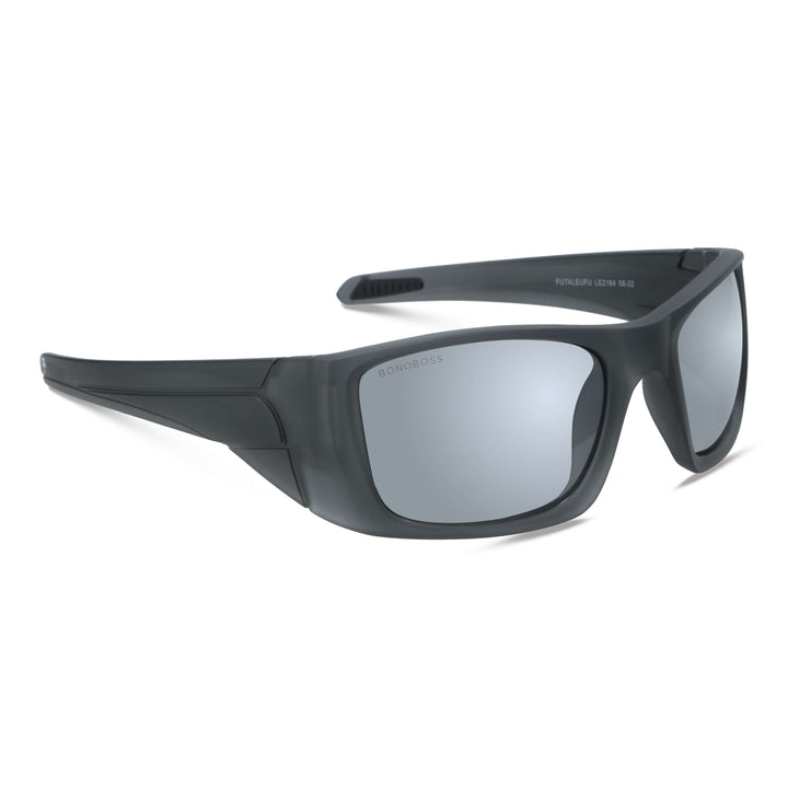 Futaleufu lentes deportivos espejado plateado vista frontal diseño universal #color_espejado-silver