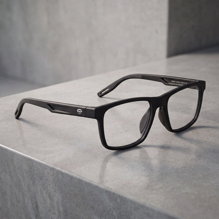 Lentes ópticos deportivos Bonoboss Senna Negro superficie limpia #color_negro
