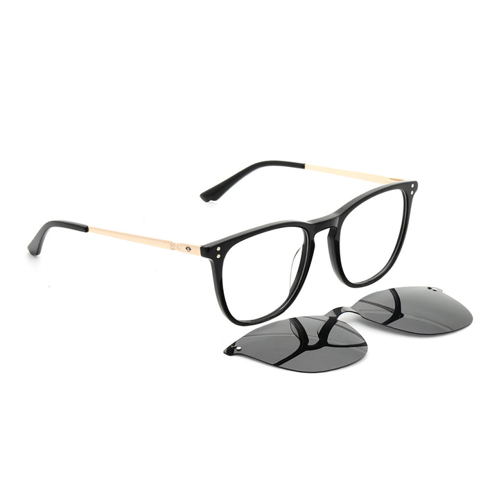 Erika Clip Sol lentes clip on negro vista frontal para hombre y mujer #color_negro