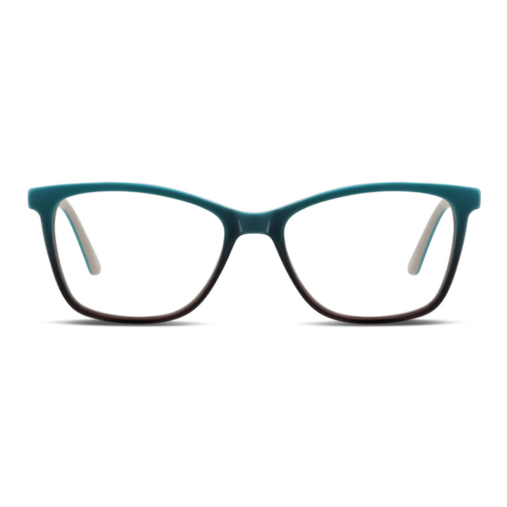 Sofia L lentes ópticos verde vista frontal estilo mujer #color_verde