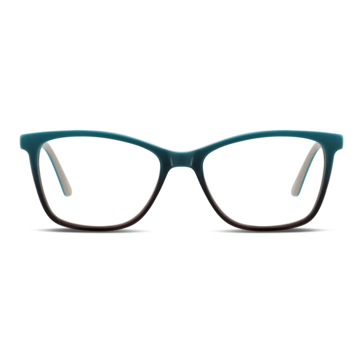 Sofia L lentes ópticos verde vista frontal estilo mujer #color_verde