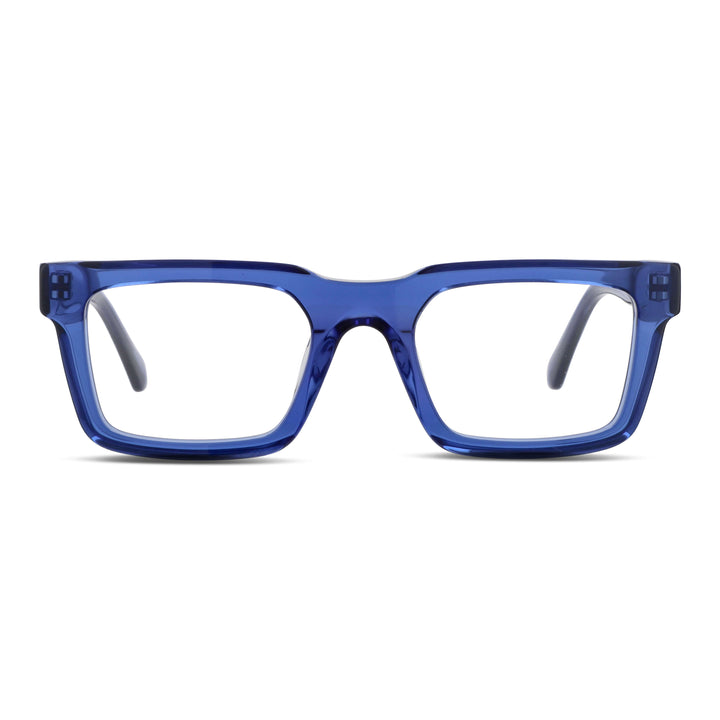Salvador gafas ópticos azul perspectiva 3/4 para hombre #color_azul