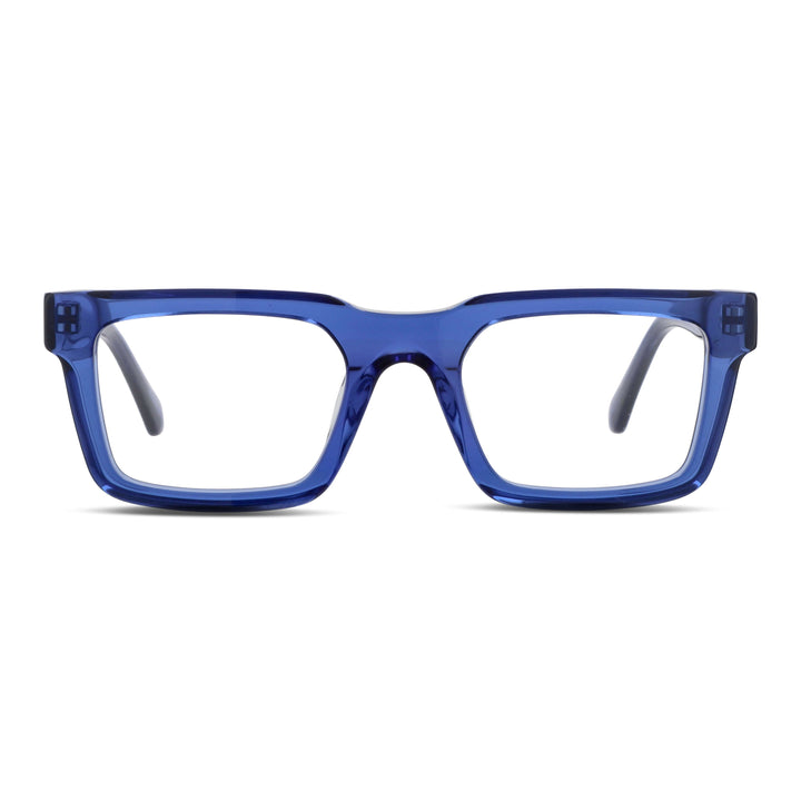 Salvador gafas ópticos azul perspectiva 3/4 para hombre #color_azul
