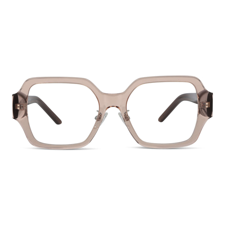 Venus lentes de sol champagne vista frontal diseño universal #color_champagne