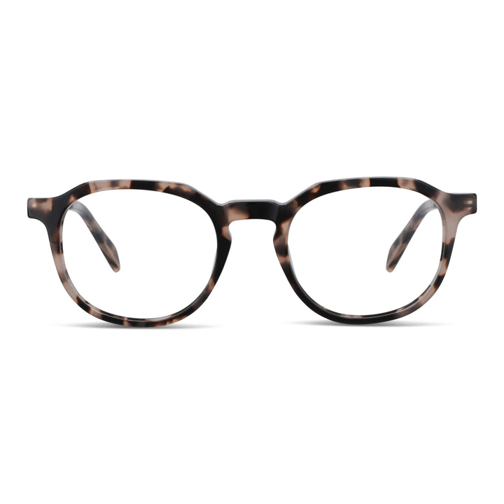 Octavia Steel lentes ópticos marble vista frontal diseño universal #color_marble