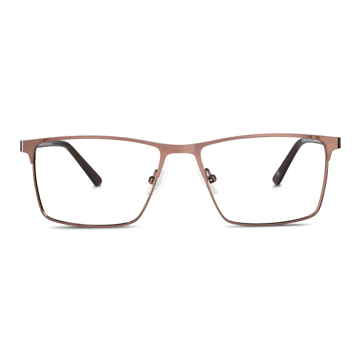 Francisco lentes ópticos café vista frontal para mujer #color_brown