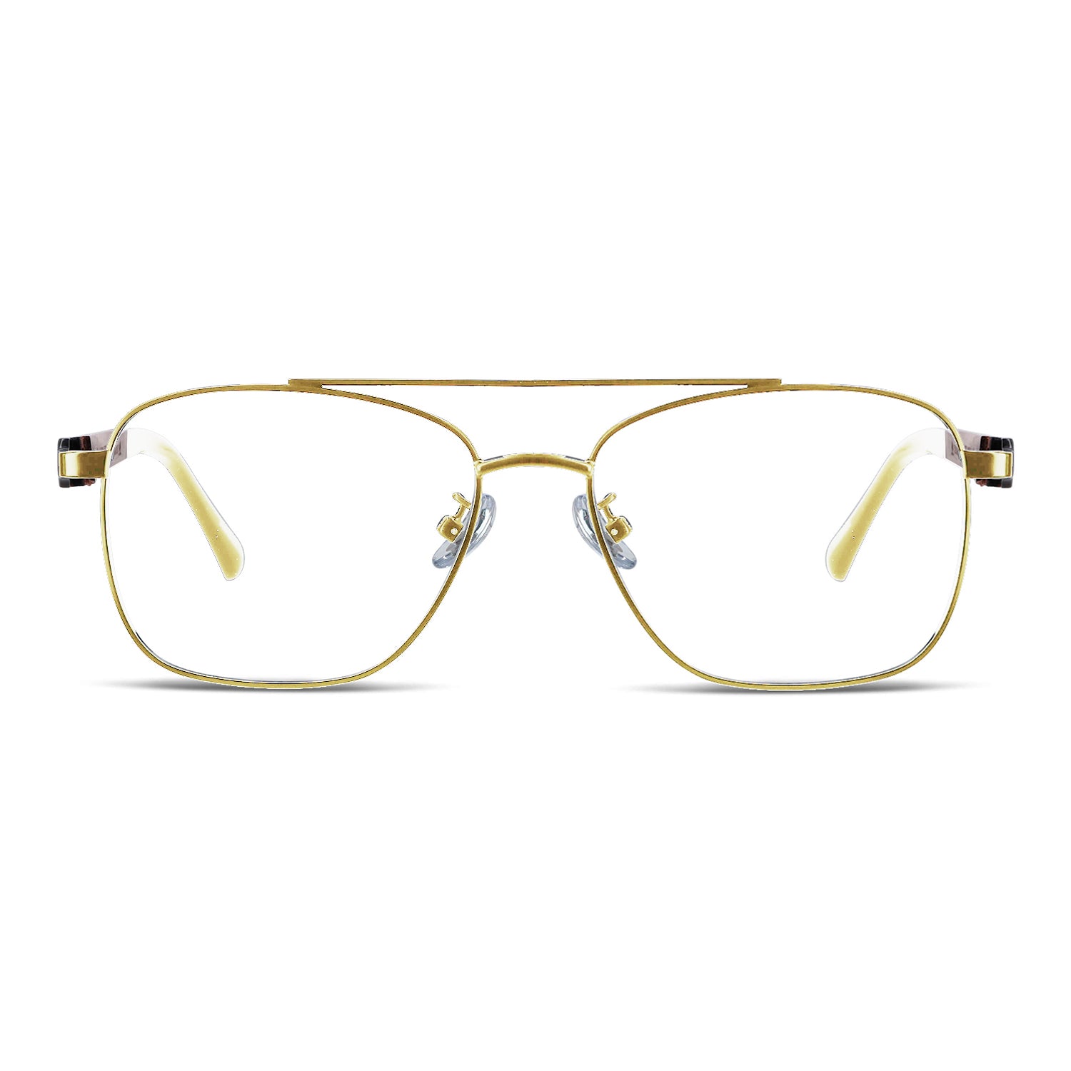 Lentes marcos Ópticos Metálicos Hombre Mujer Cara Redonda Tito