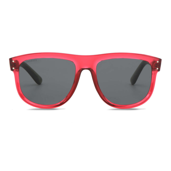 Vista frontal de GirlFriend Reverse gafas polarizadas color rojo para mujer #color_rojo #foto_frontal