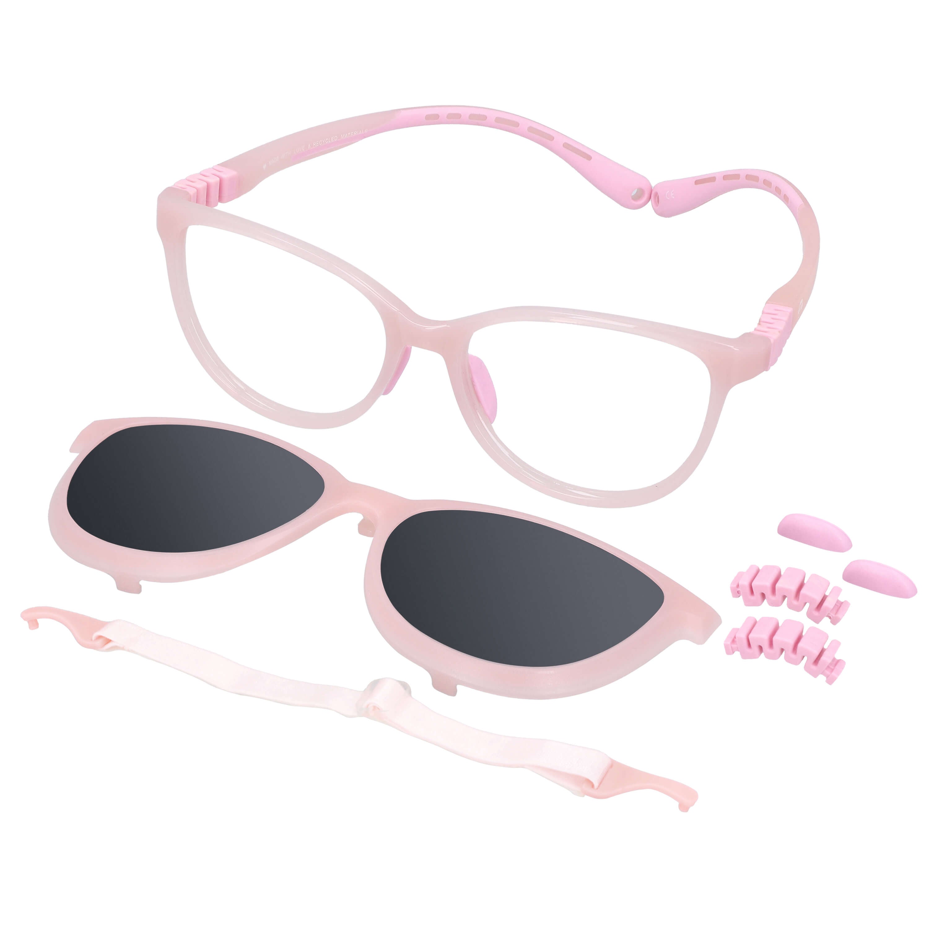 Lentes Ópticos Niños Niñas Clip Sol Polarizado Luffy Resistentes