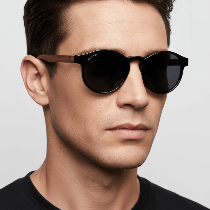 Vista frontal Paine gafas de sol color negro clásico #color_negro