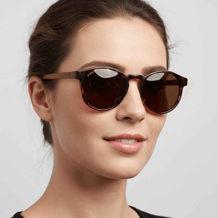 Paine lentes de sol carey tortoise diseño frontal para mujer #color_carey