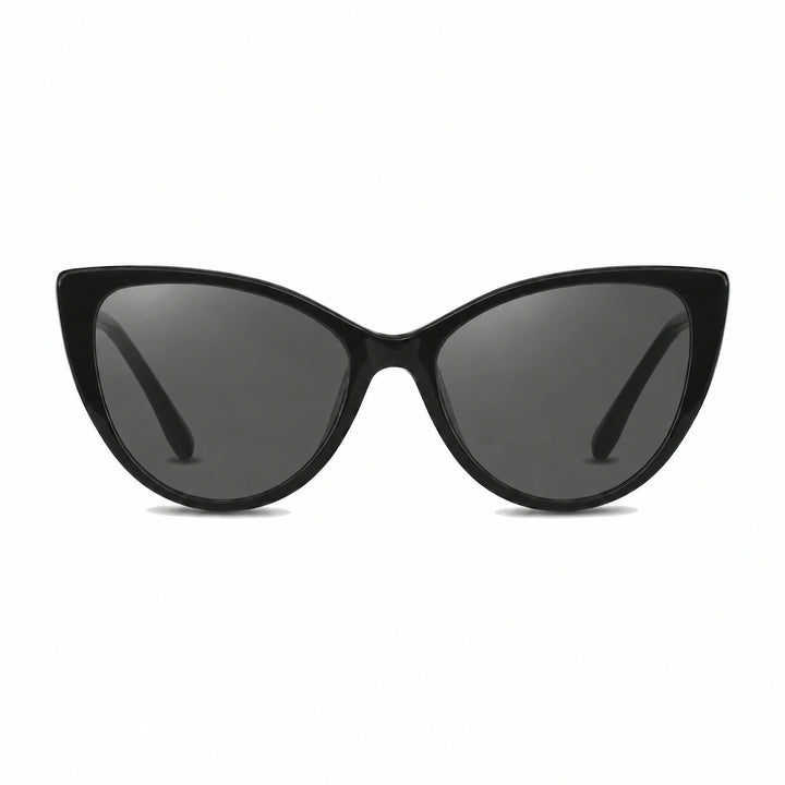 Lentes de sol Fiore 1010 Negro con cristal negro polarizado UV400, vista frontal para mujer #color_negro #foto_frontal