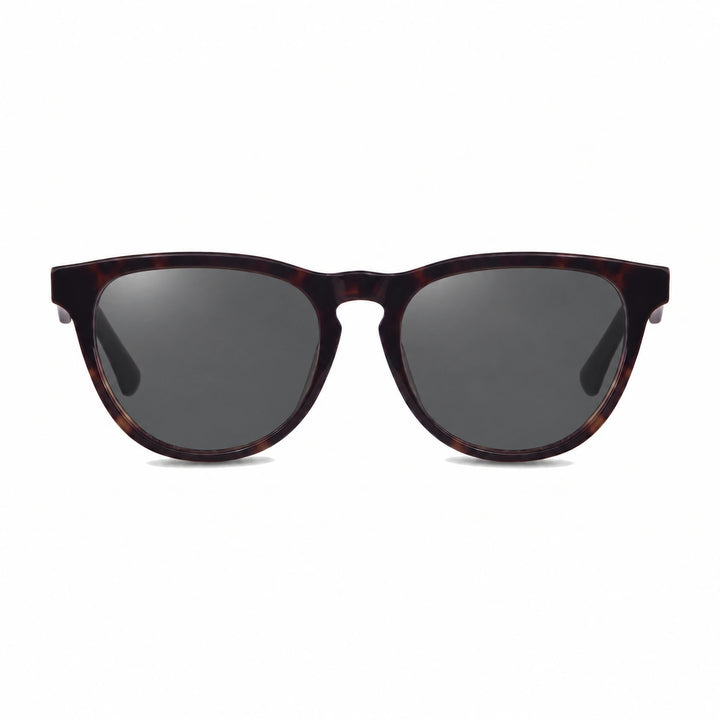 Lentes de sol Fiore 4488 Carey con cristal negro polarizado UV400, vista frontal para hombre y mujer #color_negro #foto_frontal