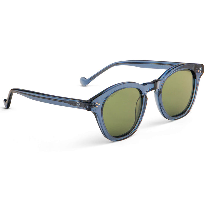Vista frontal de Lenga gafas polarizadas color azul para mujer #color_azul