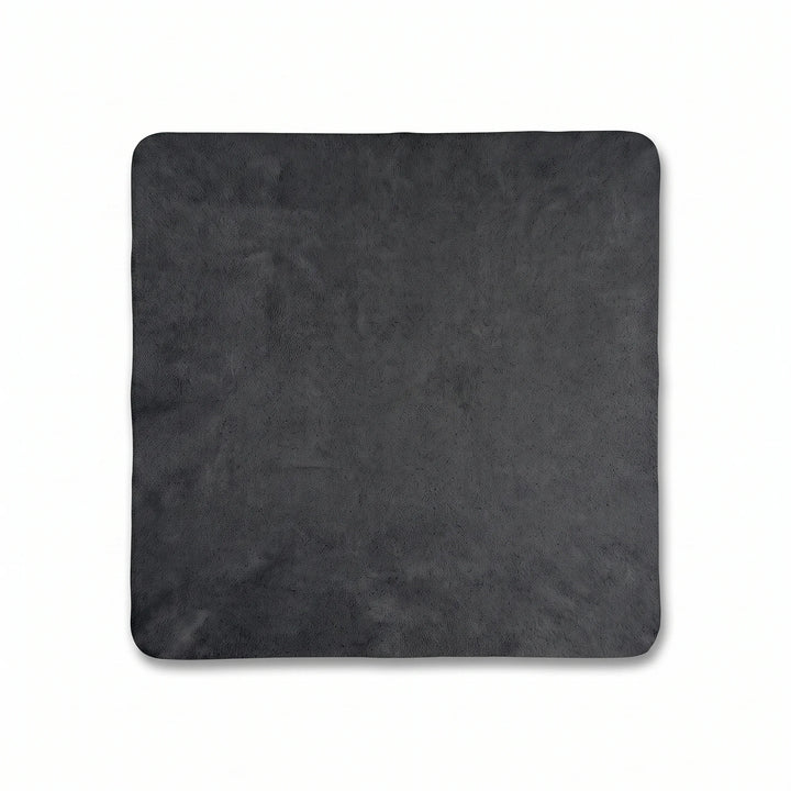 Paño de Microfibra Luxury Bonoboss 30x30 cm — color negro vista frontal sobre fondo blanco, para lentes y joyas #color_negro