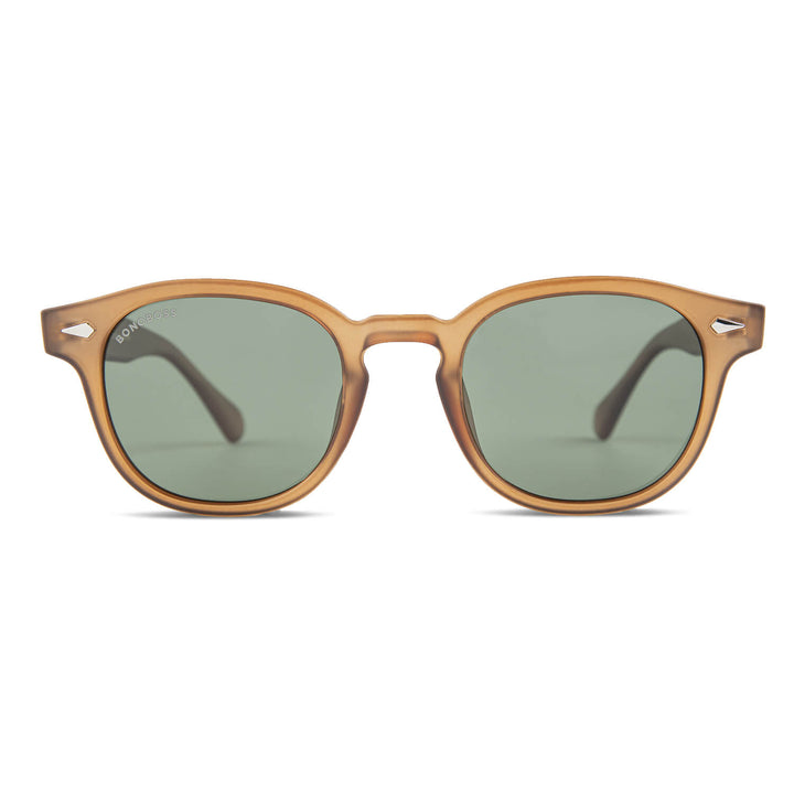 Brown Waimea RPET lentes de sol mujer vista de frente #color_brown #foto_frontal
