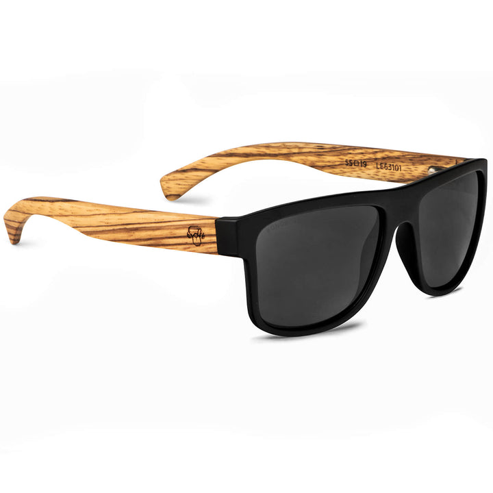 Aukan lentes de sol negro vista frontal diseño universal #color_negro