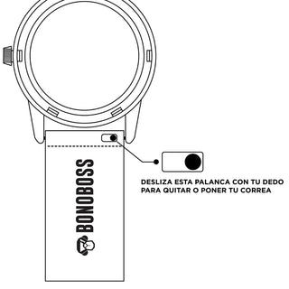Diagrama: desliza la palanca quick release