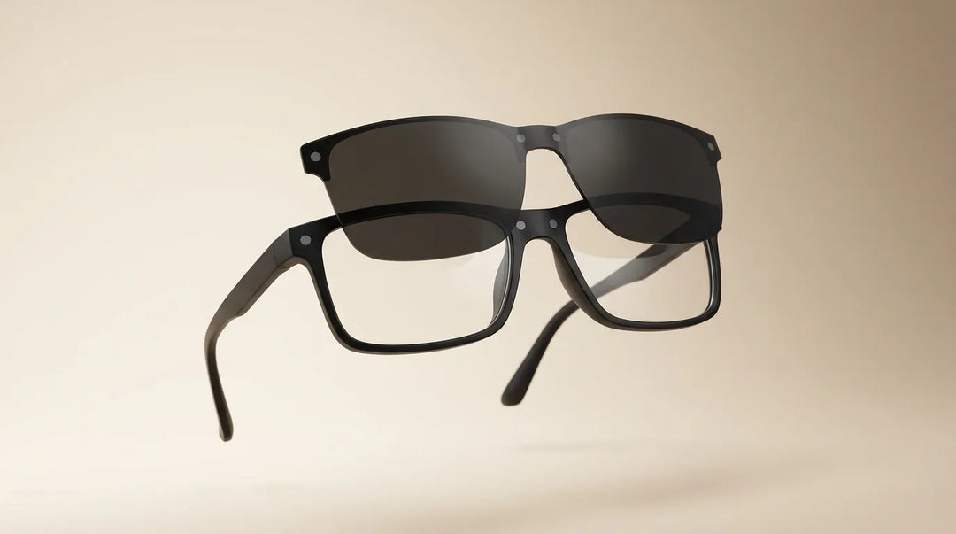 Lentes ópticos con clip magnético solar sistema 2 en 1 imán Bonoboss Chile vista completa