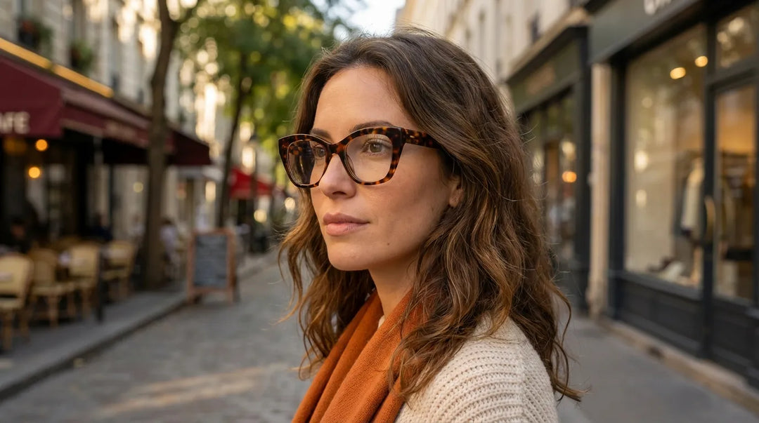 Lentes ópticos mujer moda 2026 tendencias cat eye oversized transparentes marcos elegantes estilo femenino Chile