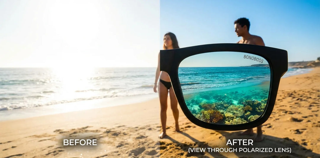 Lentes de sol polarizados explicación científica filtro polarización reducción reflejos luz protección UV Chile