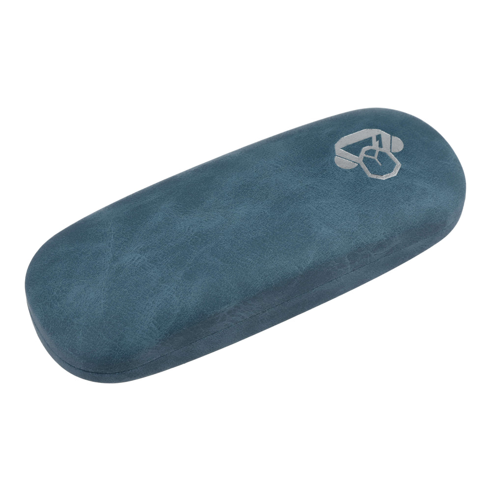 Estuche rígido premium Estuche Clamb paño microfibra lentes #color_azul
