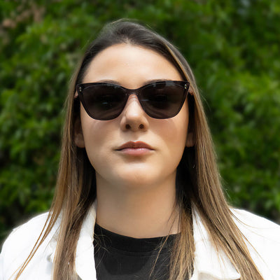 anteojos opticos agatados de mujer con clip de sol polarizado con sobrelente lentes con receta durazno