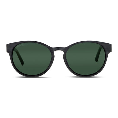 lentes anteojos de sol ovalados pata de madera color gris cristal color g15  para hombre y mujer
