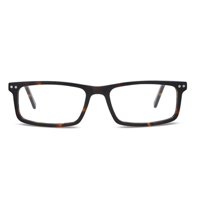 armazones rectangulares de color carey con imanes de sol o clips polarizados para hombre y mujer