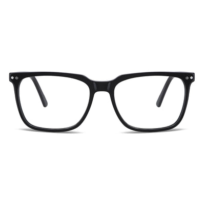 armazones marcos opticos de color negro con clip de sol polarizado mica magnetica opticos con receta para hombre y mujer ecologico sustentable plastico reciclado