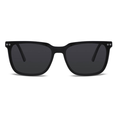 armazones marcos opticos de color negro con clip de sol polarizado mica magnetica opticos con receta para hombre y mujer ecologico sustentable plastico reciclado
