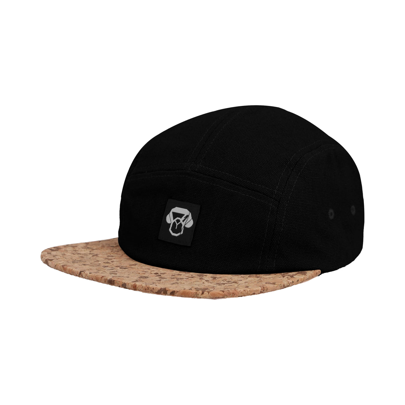 5 Panel Cork Cap Black