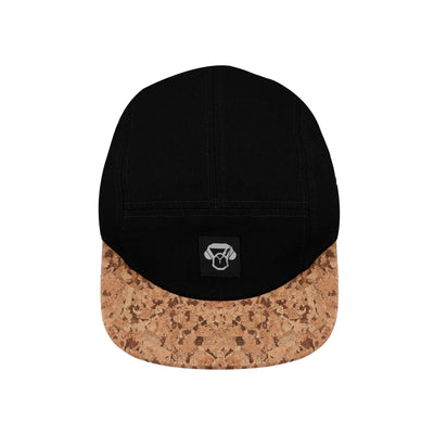 5 Panel Cork Cap Black
