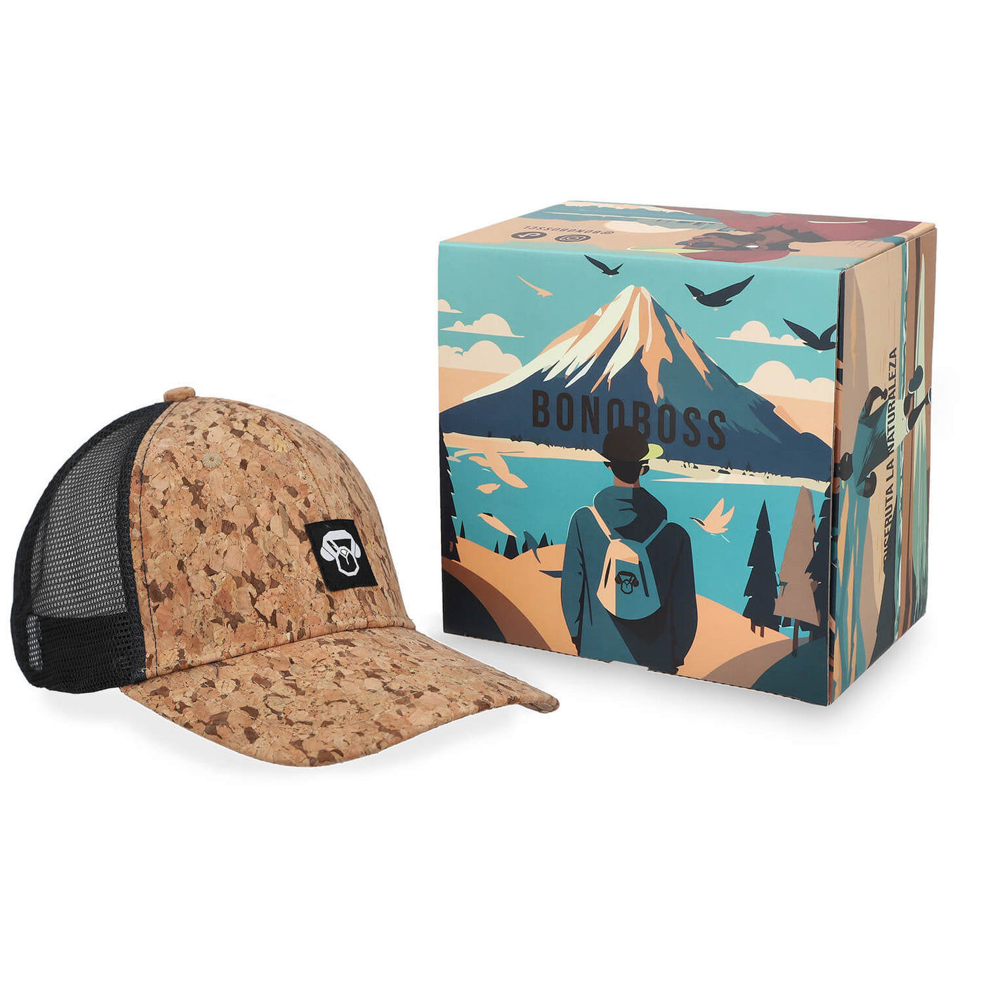 Black Cork Mesh Cap