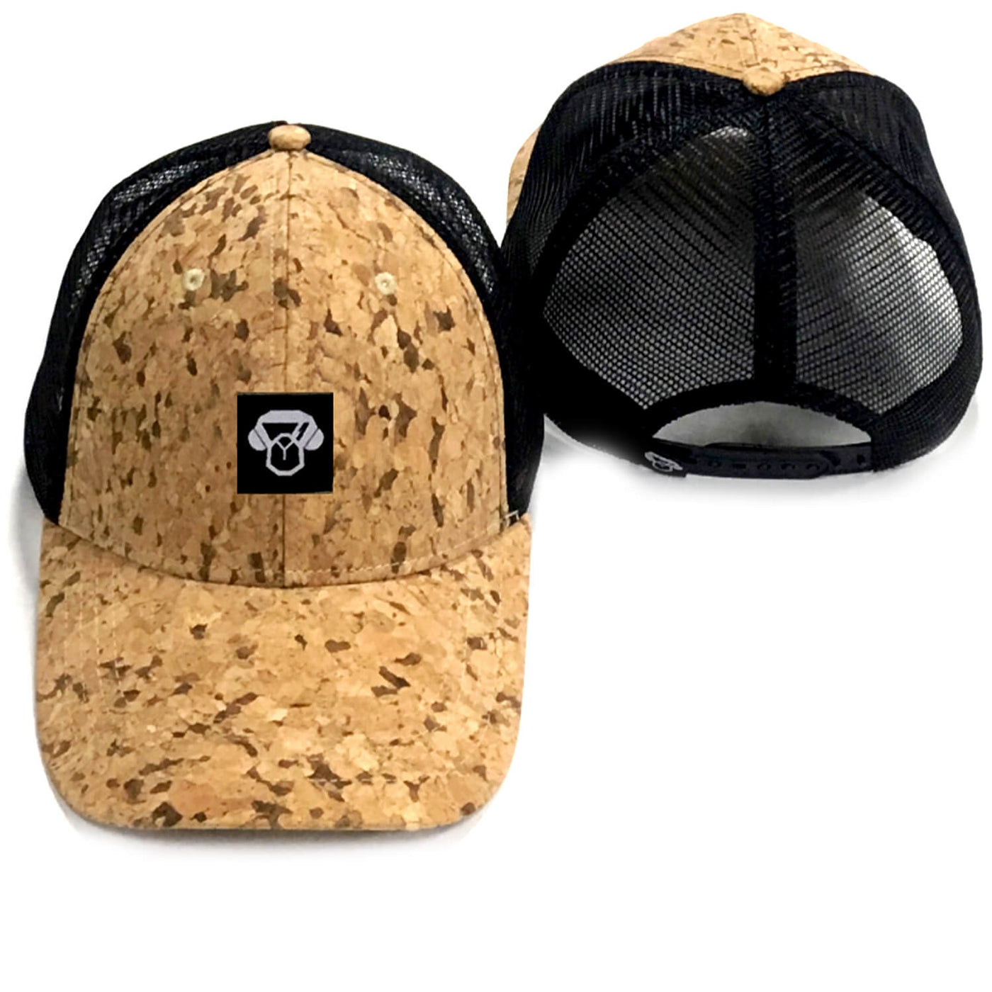 Black Cork Mesh Cap