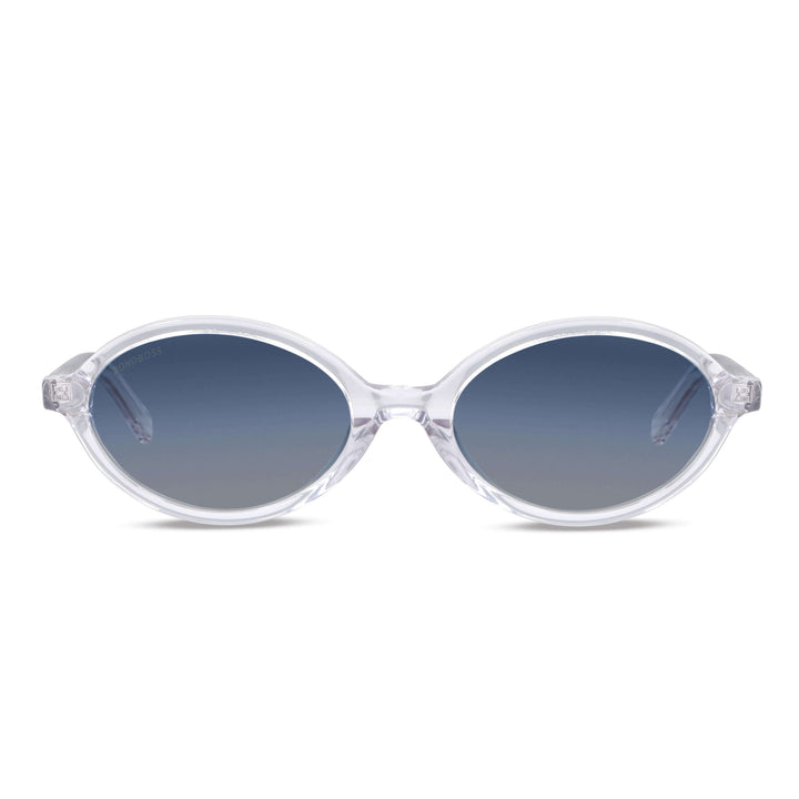 anteojos de sol gafas polarizadas de moda fashion aesthetic para hombre y mujer color transparente con lentes degradé azules con o sin receta optica #color_transparente