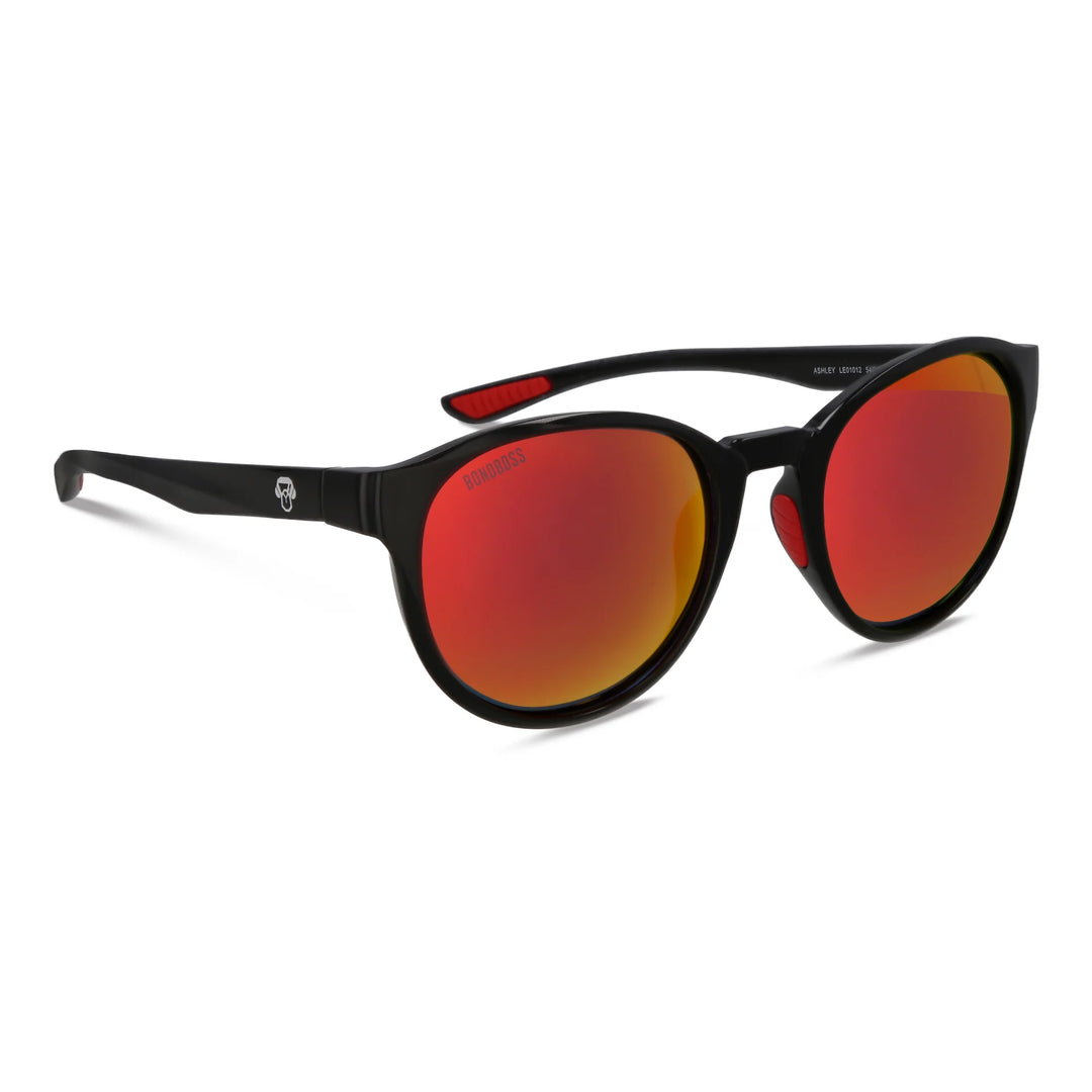 Lentes de sol Ashley Rojo vista 3/4 #color_rojo