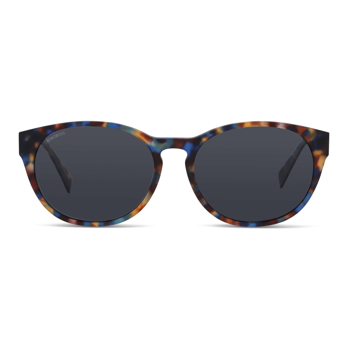 Lentes antejos de sol polarizados ovalados  carey azul color negro para hombre y mujer