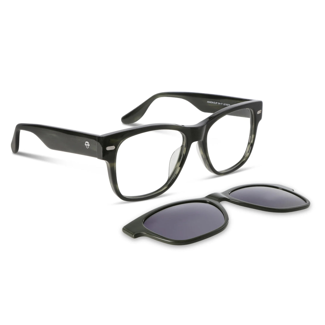 Lentes ópticos Acacia Clip Sol Verde #color_verde