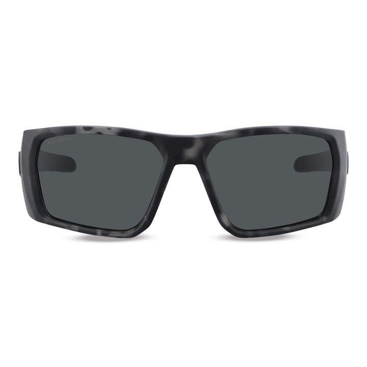 lentes anteojos de sol deportivos polarizados opticos para curvos con o sin receta para pesca gafas envolventes de plastico reciclado sustentable ecologico con o sin receta regalo corporativo vista frontal #color_dark-camo