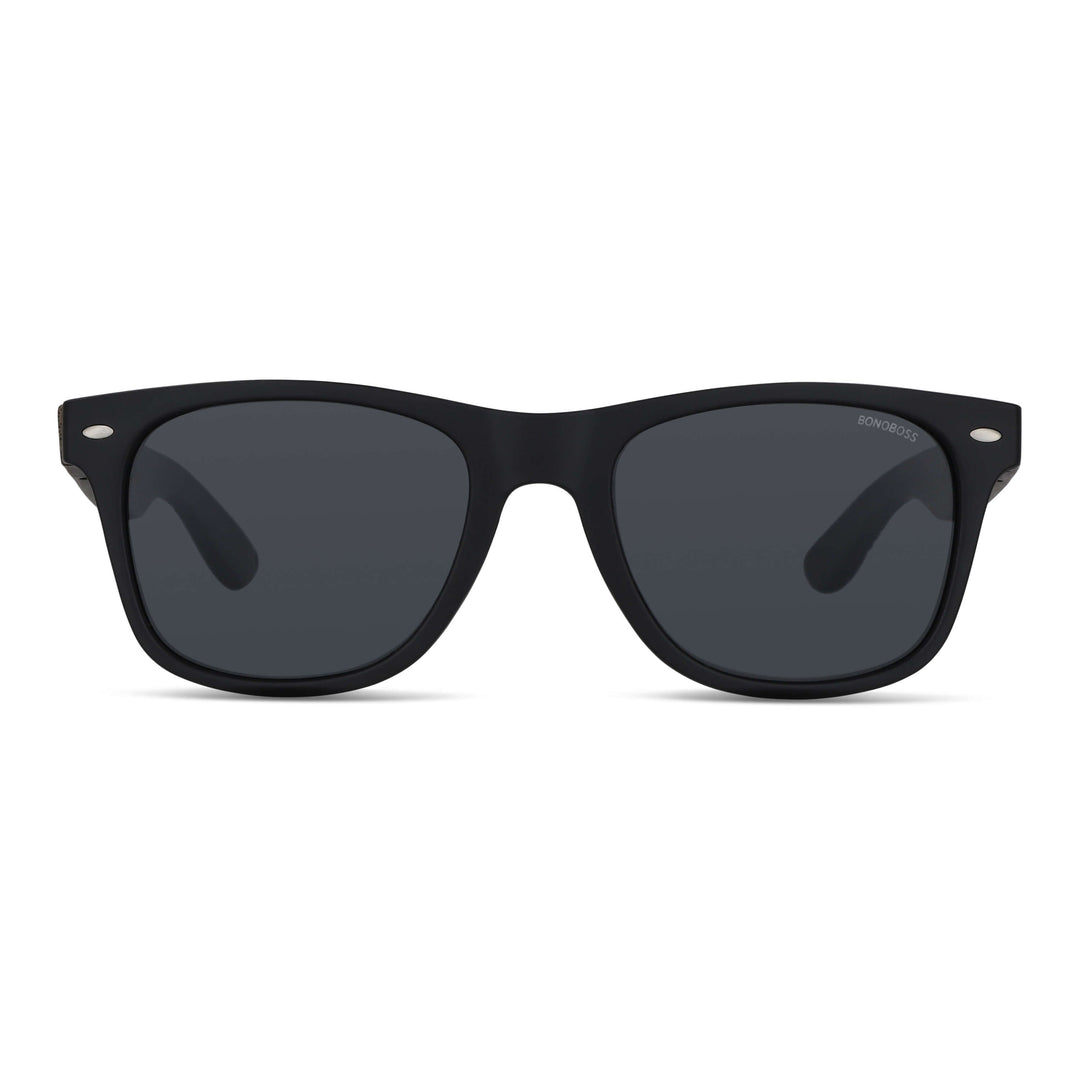 anteojos de sol rectangulares polarizados negrospara hombre y mujer con lentes de color negro #color_negro