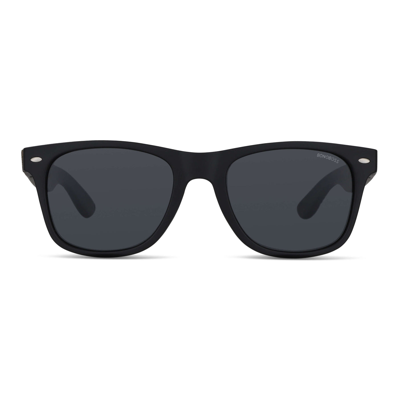 anteojos de sol rectangulares polarizados negrospara hombre y mujer con lentes de color negro