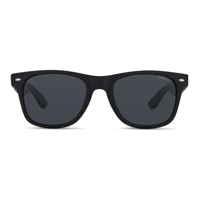 anteojos de sol rectangulares polarizados negrospara hombre y mujer con lentes de color negro