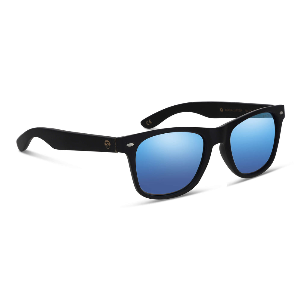 anteojos de sol rectangulares polarizados negrospara hombre y mujer con lentes de color sky  #color_sky