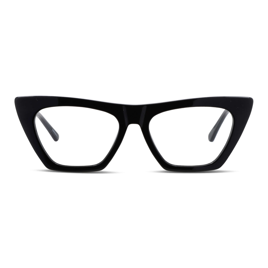 Rosario lentes de lectura color negro de frente con pregraduados #color_negro
