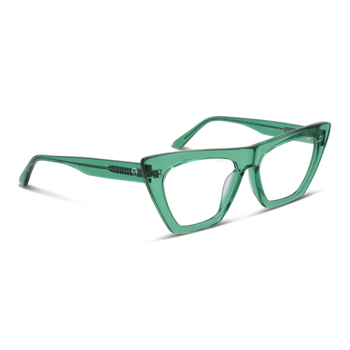 Rosario lentes luz azul verde diseño frontal para mujer #color_verde