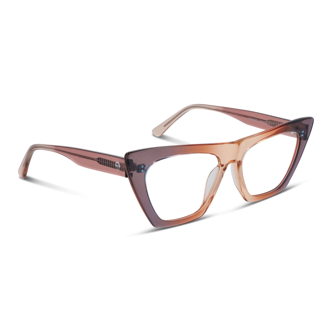 Rosario lentes pregraduados champagne vista frontal para mujer #color_champagne