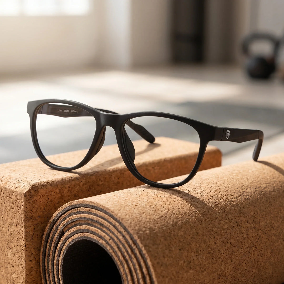 Lentes ópticos deportivos Bonoboss Lewis Negro yoga mat #color_negro